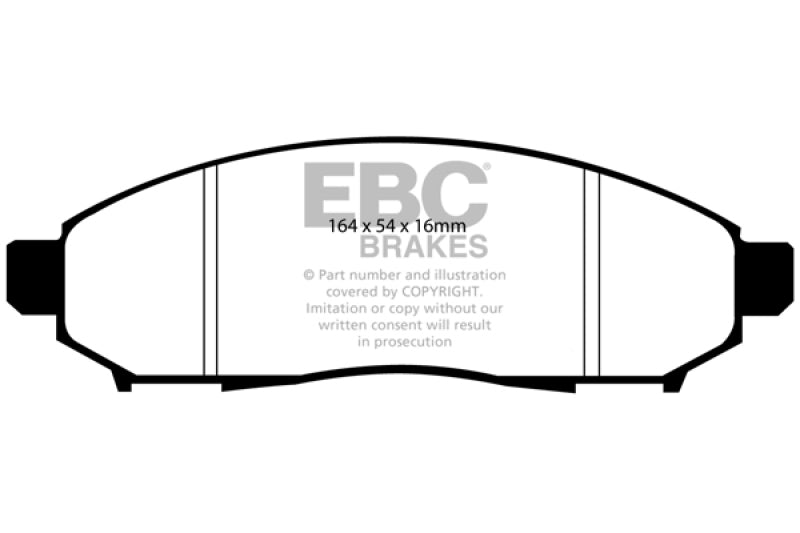 EBC für 05+ Nissan Frontier 2.5 2WD Greenstuff Bremsbeläge vorne
