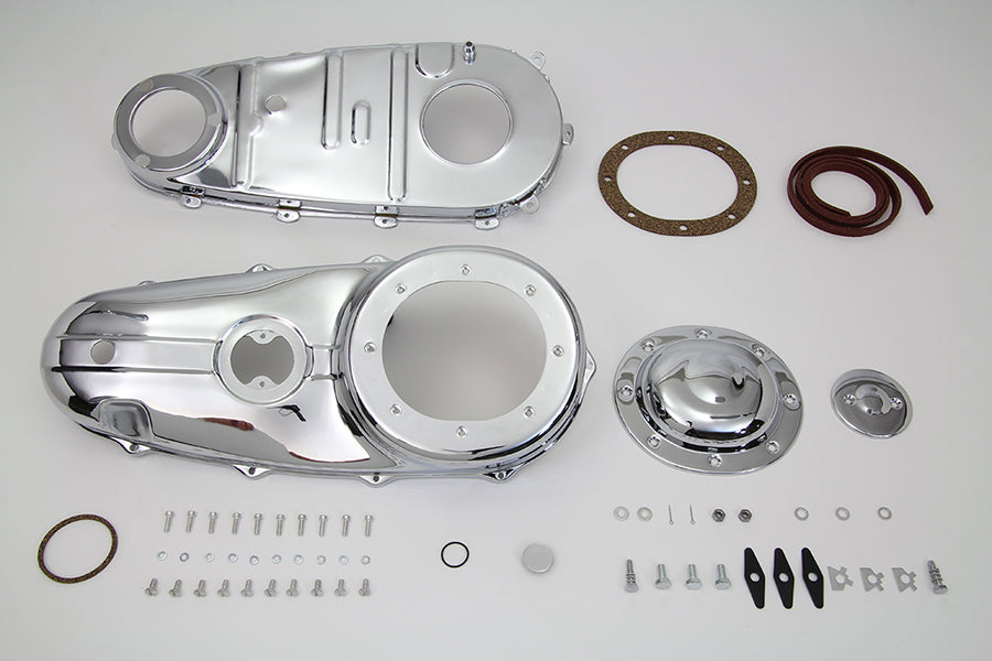 Chrome Primary Cover Kit For Harley-Davidson Panhead FL 1958-1964