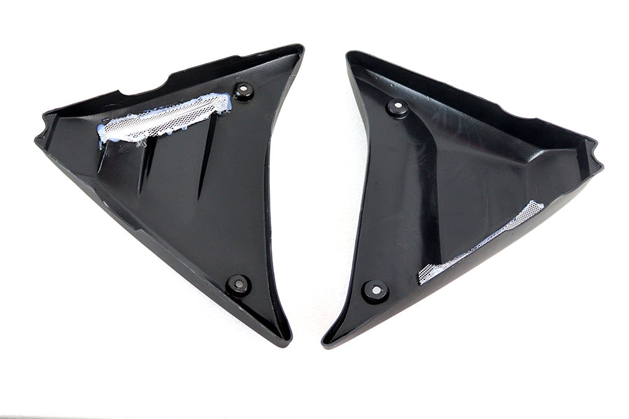 Juego de cubiertas laterales con marco ventilado para Harley-Davidson FXR 1982-1994