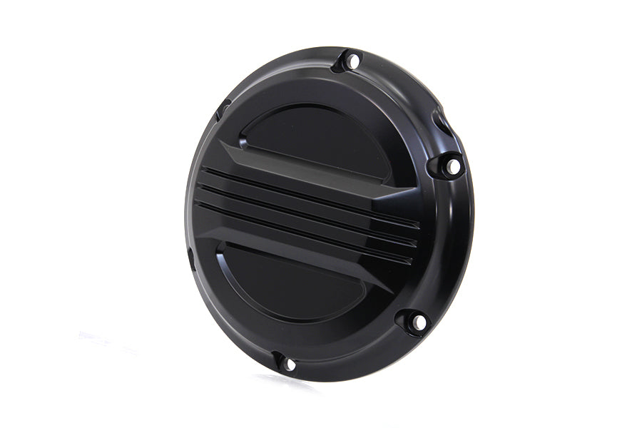 Schwarze Air-Flow-Derby-Abdeckung für Harley-Davidson Sportster ab 2004