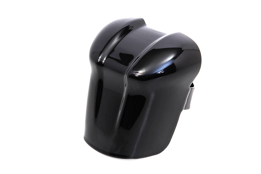 Waterfall Style Horn Cover Gloss Black For Harley Davidson