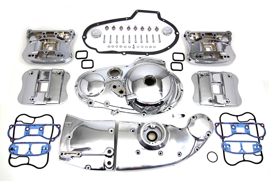 Chrome Engine Dress Up Kit For Harley-Davidson Sportster 1986-1990