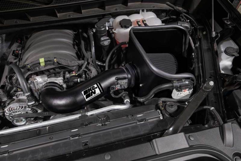 Kit de admisión de alto rendimiento K&amp;N 2019 Chevrolet Silverado 1500 5.3L V8 negro