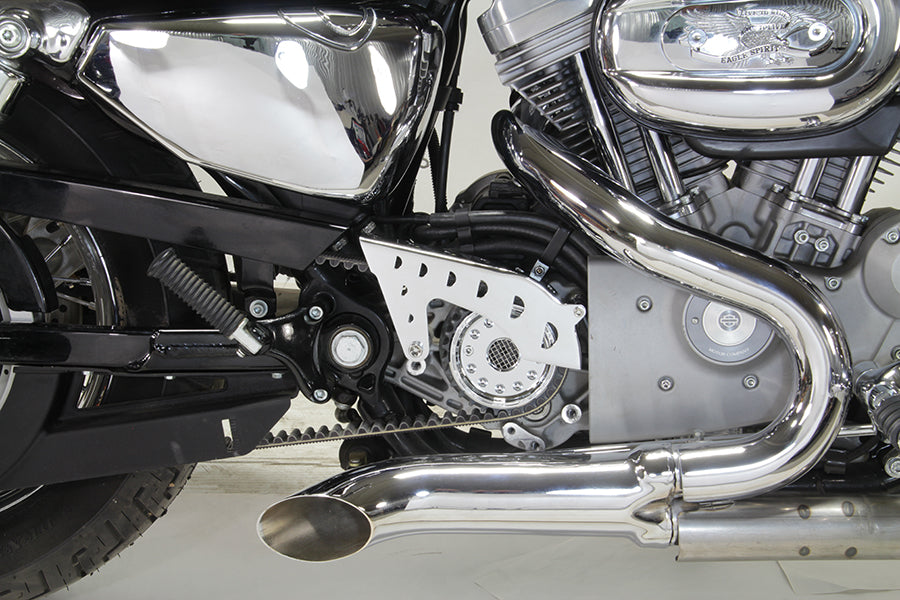 Outlaw Chrome Pulley Cover Kit For Harley-Davidson Sportster 2004 And Later