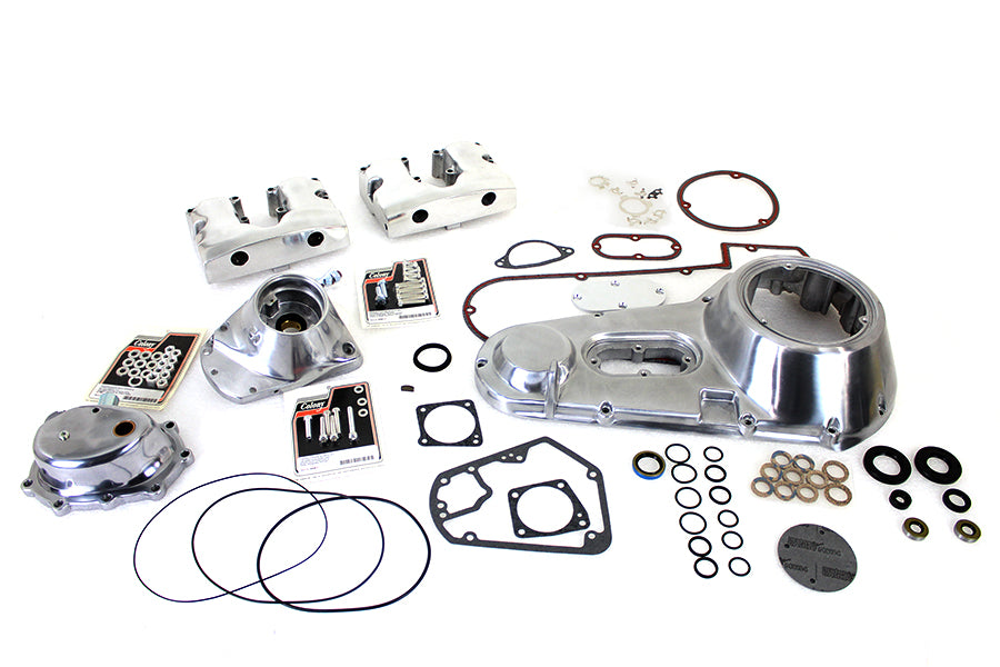 Polished Engine Dress Up Kit For Harley-Davidson Shovelhead 1970-1984