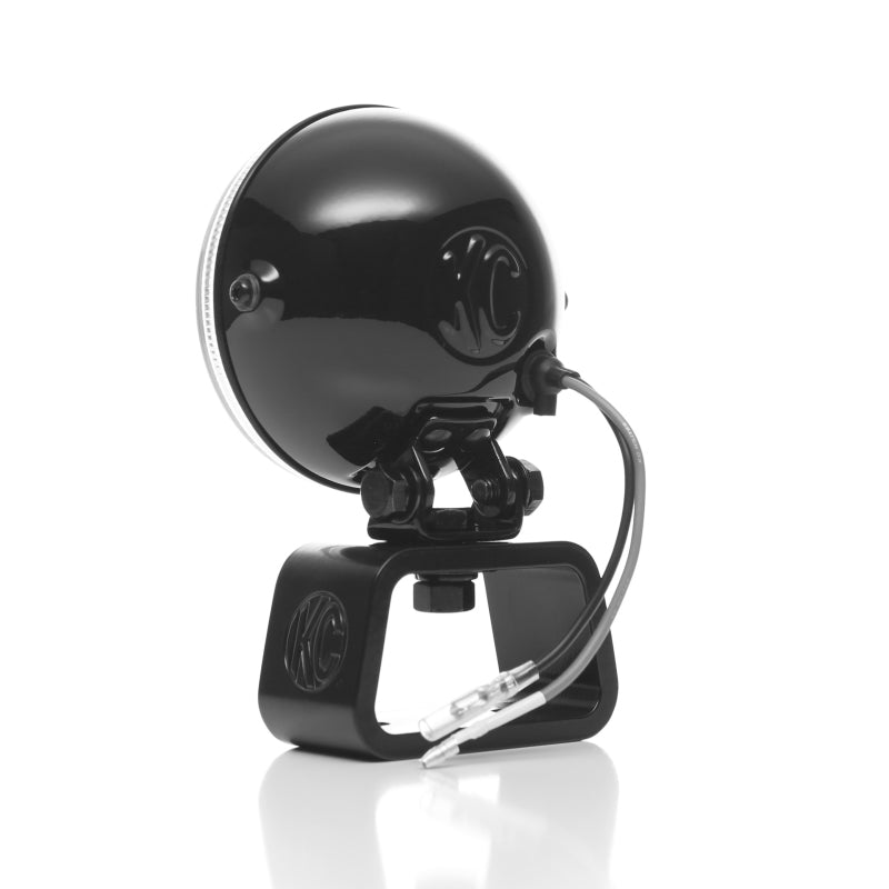 KC HiLiTES Rally 400 4 Zoll rundes Halogenlicht, 55 W Streulicht (Paarpacksystem), Schwarz