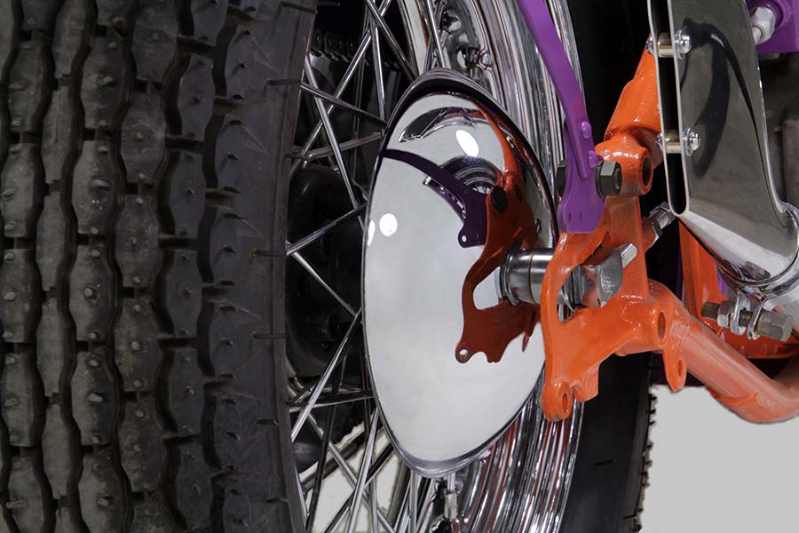 Chrome Rear Axle Wheel Hubcap 9" For Harley-Davidson 1936-1957