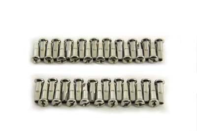 40 Piece Stainless Steel Extended Nipple Set For Harley-Davidson