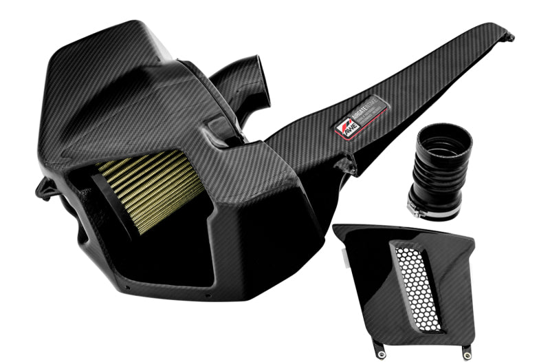 Entrada de aire con compuerta de aire de fibra de carbono con tapa AWE Tuning para Audi B9/B9.5 S4/S5/RS5 3.0T