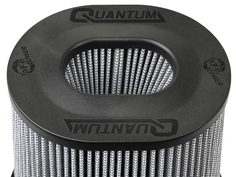 Filtro de aire aFe Quantum Pro DRY S con parte superior invertida, brida de 5 pulgadas x altura de 8 pulgadas, seco, PDS