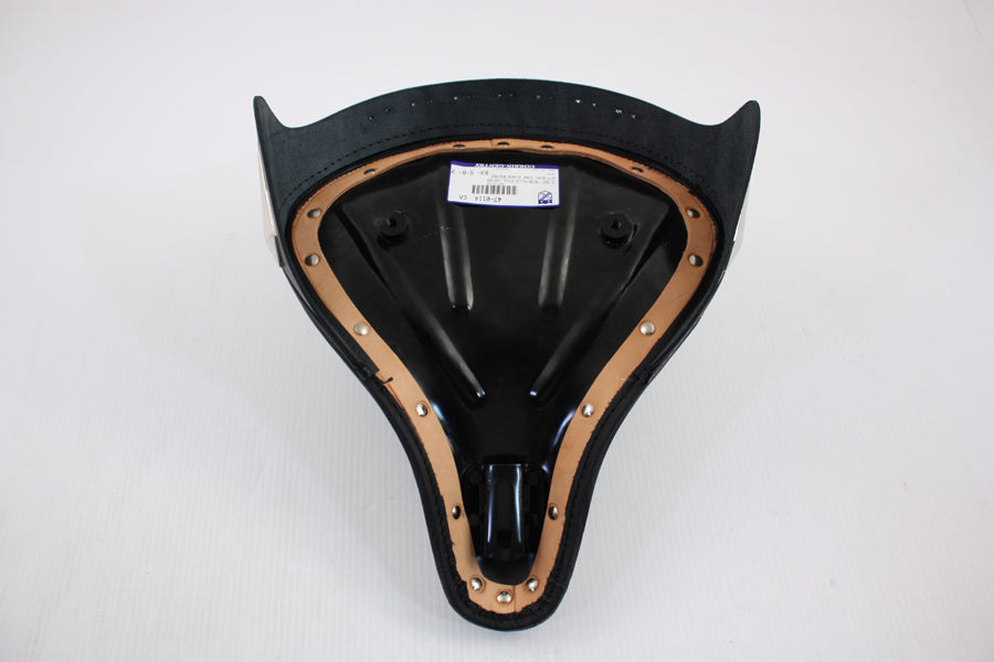 Asiento individual Metro Police de cuero negro para Harley-Davidson