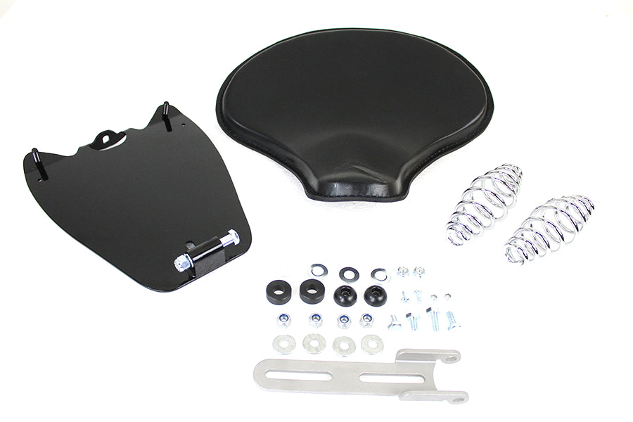 Black Leather Solo Seat Kit For Indian Scout 2015 And Later