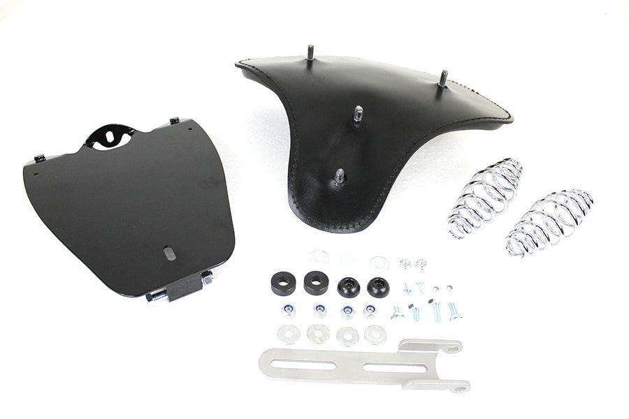 Black Leather Solo Seat Kit For Indian Scout 2015 And Later