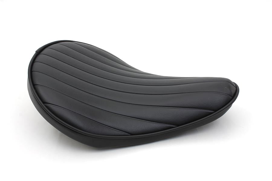 Black Tuck And Roll Bates Style Solo Seat Small For Harley-Davidson