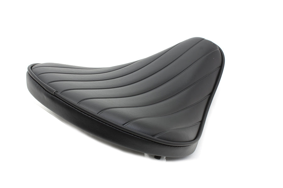 Black Tuck And Roll Bates Style Solo Seat Small For Harley-Davidson