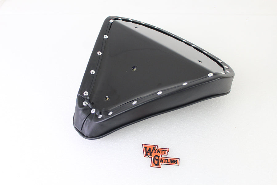 Black Vinyl Solo Seat Smooth for Harley-Davidson
