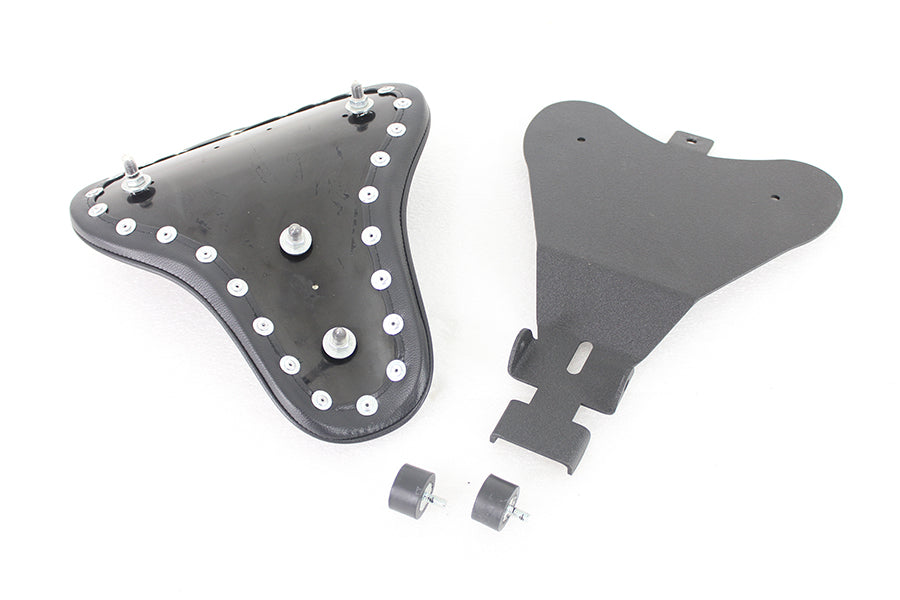 Bates Smooth Leather Solo Seat For Harley-Davidson Sportster