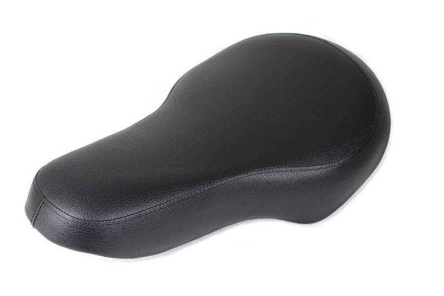 Black Naugahyde Dresser Style Buddy Seat For Harley-Davidson 1936-1984