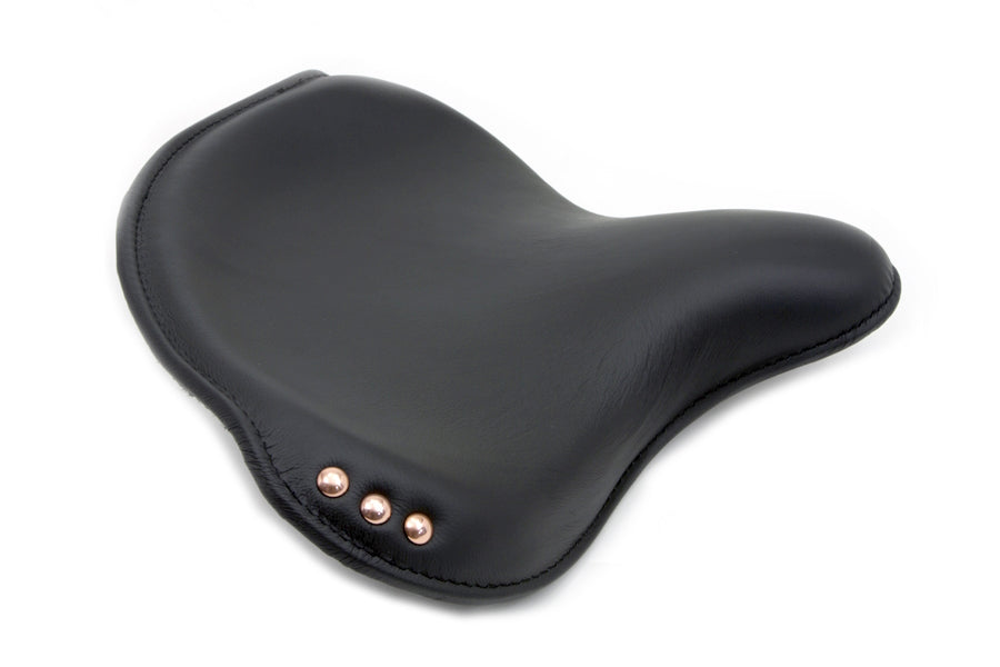 Black Leather Replica Army Solo Seat For Harley-Davidson Flathead WLA 1942-1945