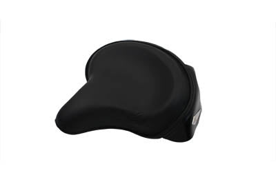 Schwarzer Einzelsitz im Police-Stil mit Spears für Harley-Davidson 1929-1984