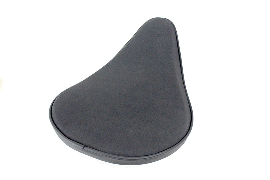Black Suede Solo Seat Small Pan For Harley-Davidson