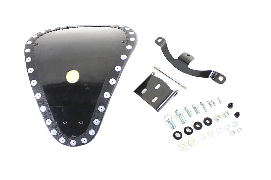 Solid Mount Bates Tuck And Roll Solo Seat Kit For Harley-Davidson Sportster