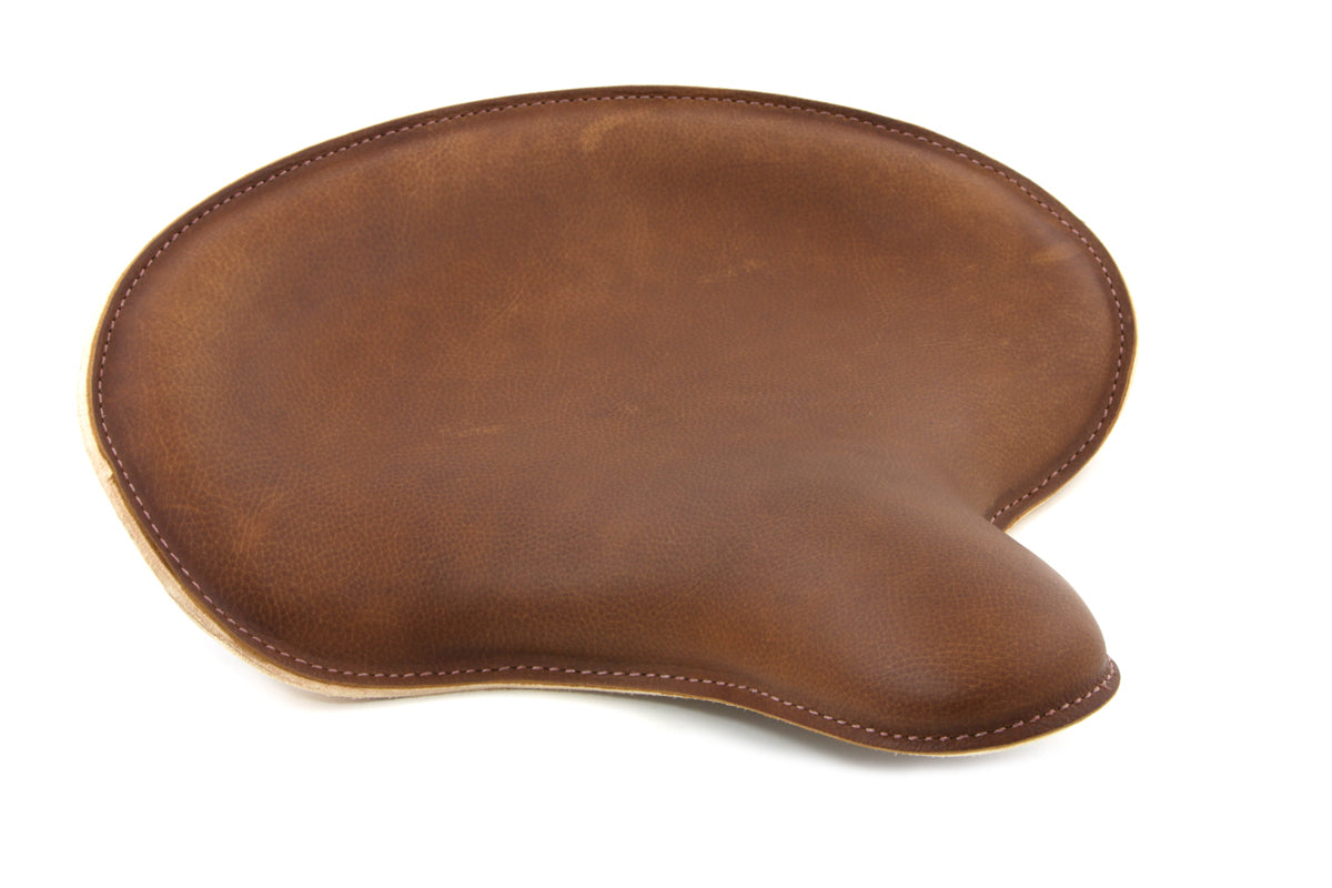 K Model Style Brown Leather Replica Solo Seat For Harley-Davidson