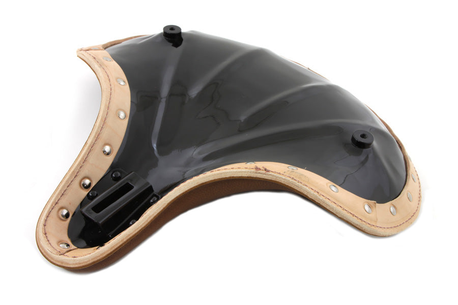 K Model Style Brown Leather Replica Solo Seat For Harley-Davidson 1936-1939