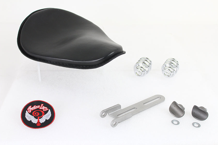 Indian Larry Style Solo Seat Kit Black For Harley-Davidson