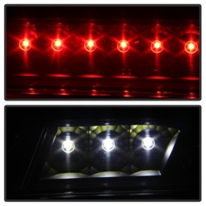 xTune 15-17 Ford F-150 (no compatible con luces traseras BLIS ni luces de freno LED) Tercera luz de freno LED negra BKL-JH-FF15015-LED-BK