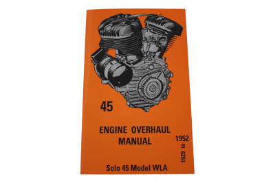 Engine Overhaul Service Manual For Harley-Davidson Flathed WL 1929-1952