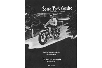Spare Parts Catalog For 1948-1955 Harley-Davidson Hummer 125 165