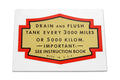 Oil Tank Decal For Harley-Davidson Flathead & Knucklehead 1936-1948