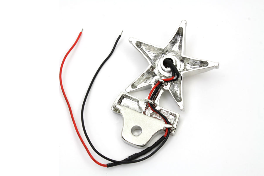 Safety License Plate Topper With LED Ruby Reflector For Harley-Davidson