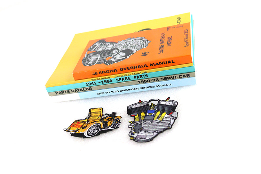 Service Manual Book Set für Harley-Davidson Flathead 45" 1941-1973