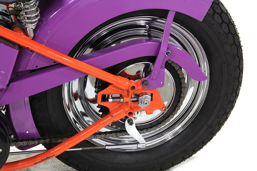 Juego de cubiertas de rueda delantera o trasera de 16" cromadas para Harley-Davidson 1937-1971