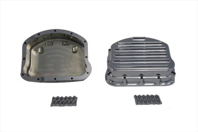 Finned Rocker Box Cover Set Chrome For Harley-Davidson Panhead 1948-1965