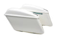 Replica white saddlebag set for Harley-Davidson FL 1963-1984