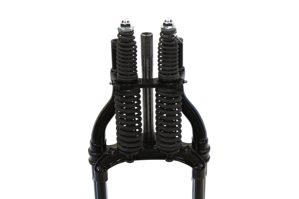 Conjunto de horquilla Springer compensada negra de 28" para Harley-Davidson 1946-1948