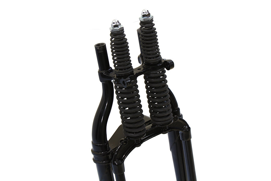 Conjunto de horquilla Springer compensada negra de 28" para Harley-Davidson 1946-1948