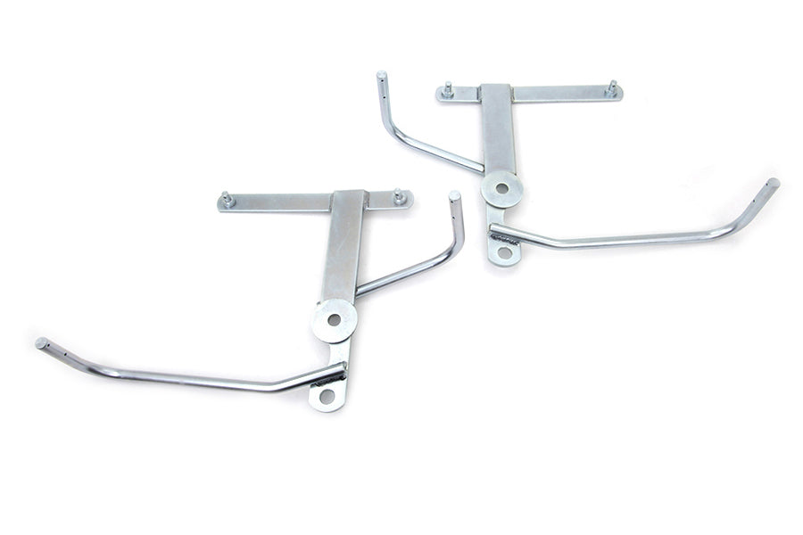 Saddlebag Bubble Bag Zinc Plated Mount Bracket Kit For Harley-Davidson
