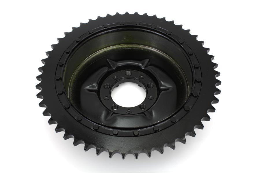 Tambor Freno Trasero Negro Para Harley-Davidson Knucklehead EL 1936