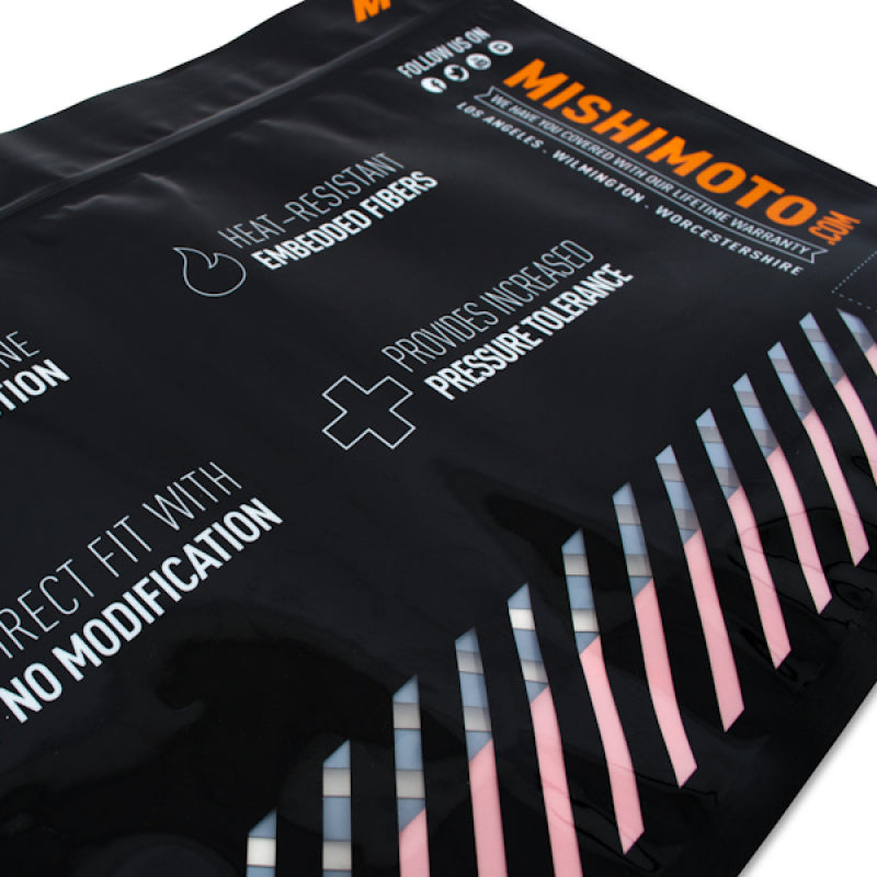 Kit de mangueras auxiliares de refrigerante para radiador de silicona negra Mishimoto 2015 Subaru WRX