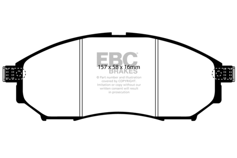 EBC For 05-08 Infiniti G35 3.5 2WD Bluestuff Front Brake Pads