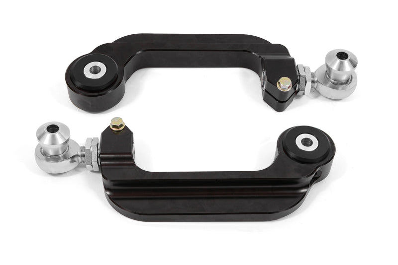 BMR 15-21 S550 Mustang Billet Aluminium Sturzstreben einstellbar (Delrin/Stangenenden) - Schwarz eloxiert
