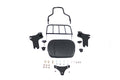 Adjustable Black Sissy Bar And Rack for Harley-Davidson Touring 1996-2008