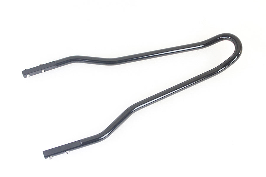 16" rundes Sissy Bar Top schwarz für Harley-Davidson 1972-1993