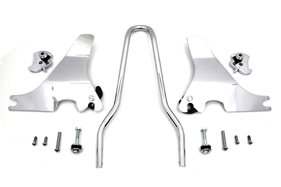 Chrome Detachable Round Sissy Bar Kit For Harley-Davidson Sportster