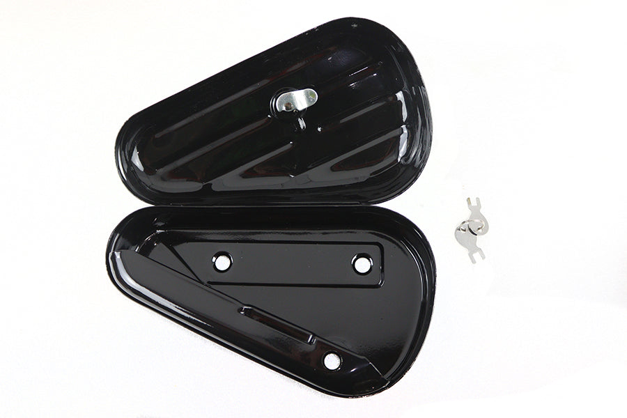 Oval Right Side Black Tool Box For Harley-Davidson 1940-1957