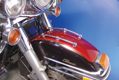 Verchromter vorderer Kotflügelbügel und Standrohr-Kit für Harley-David –  California Motorcycles USA